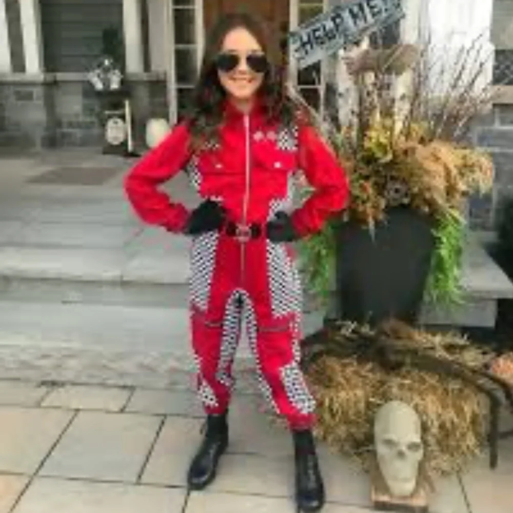 Racing Red jumpsuit costume child large
